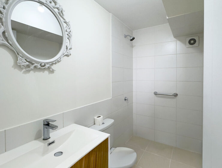 Detalle de acabados en dormitorio, departamento en venta en Lince
