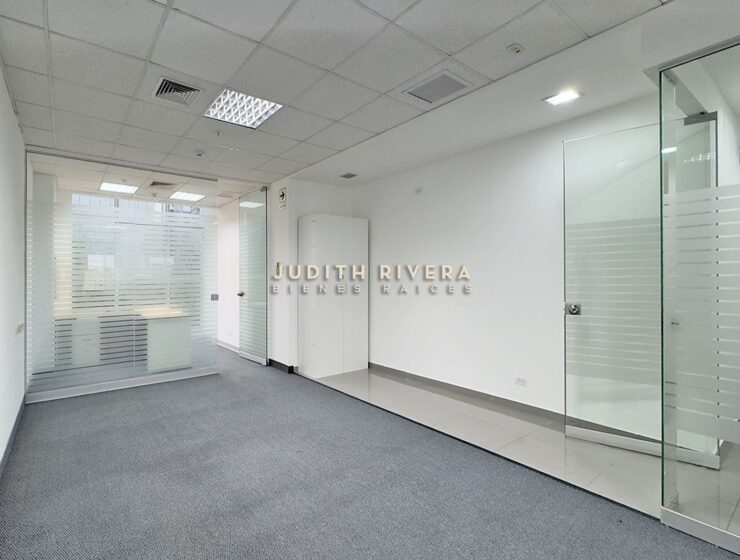 Oficina implementada con mobiliario de gerencia, oficina en alquiler en San Isidro